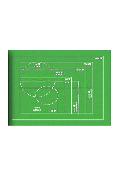 RASYONEL Puzzle Halısı 150x100 Cm (rs-ph7336)