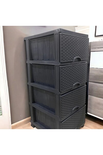 LarinHome Plastik Hasır Komidin