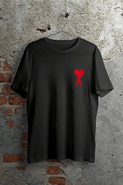 AVOGADRO Μπλουζάκι Unisex Design Ami Printed Oversize κοντομάνικο μπλουζάκι