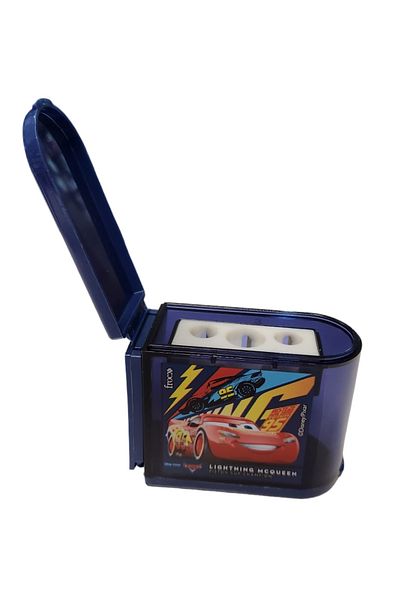 Dolphin Dark Blue Triple Pencil Sharpener Cars - 44688B