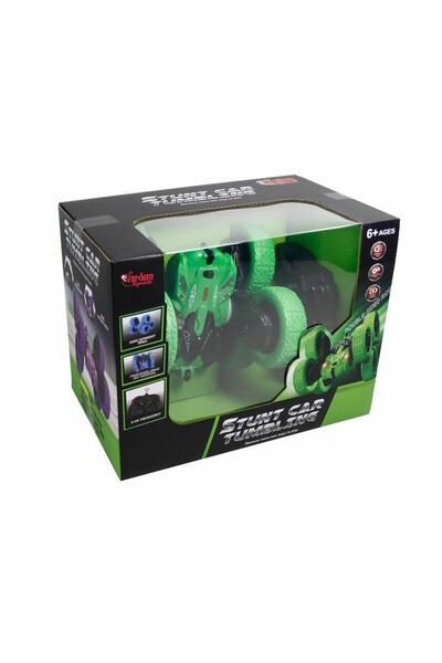 Vardem Kumandalı Full Fonks Şarjlı 6 Teker Akrobat Araba Yeşil Hg6-03