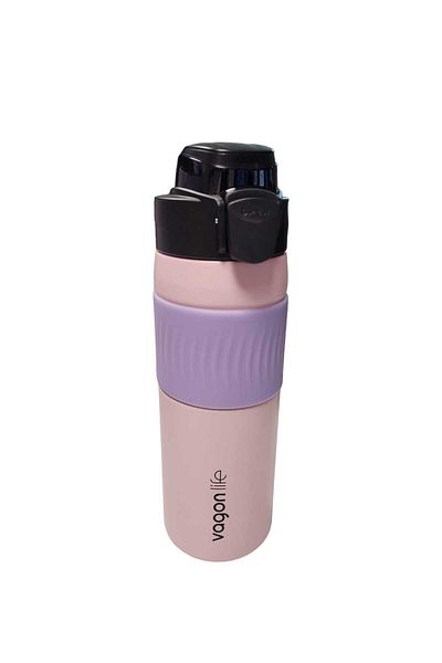 Vagonlife 580ML Pink Steel Flask - VGN-031