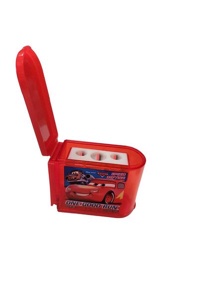 Dolphin Pencil Sharpener Red Triple Car Set - 44688B