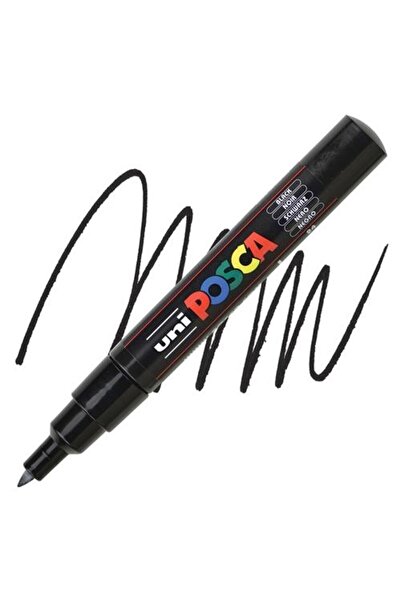Unibal Black Uni Posca Water Based 0.7Mm Painting Marker
