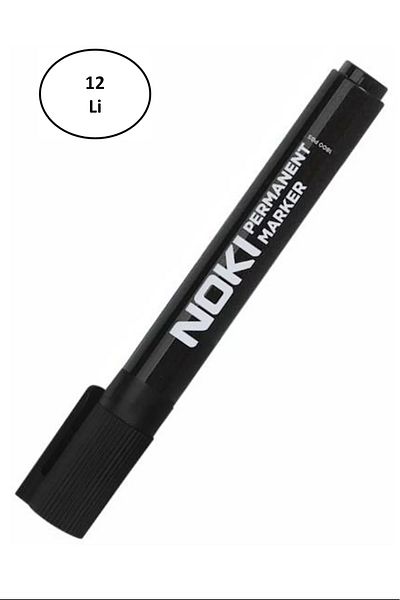 Noki Marker Permanent Round End Black 1800 Pbs 12 Pieces