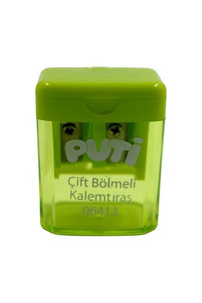 Puti Double Compartment Mini Pencil Sharpener 06413