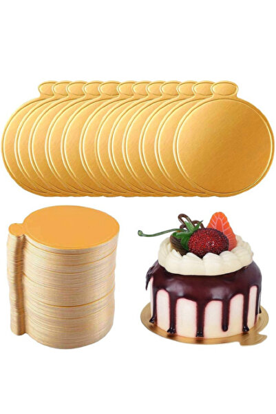 EFE PASTACILIK Gold Mendil 11 Cm Mini Pasta Altlığı (Kalın) 50 Adet