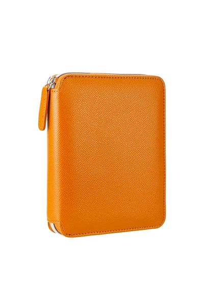 Victoria's Journals 0295 مجلد بسحاب مخطط باللون البني - 10.5x14.8 سم، 80yp