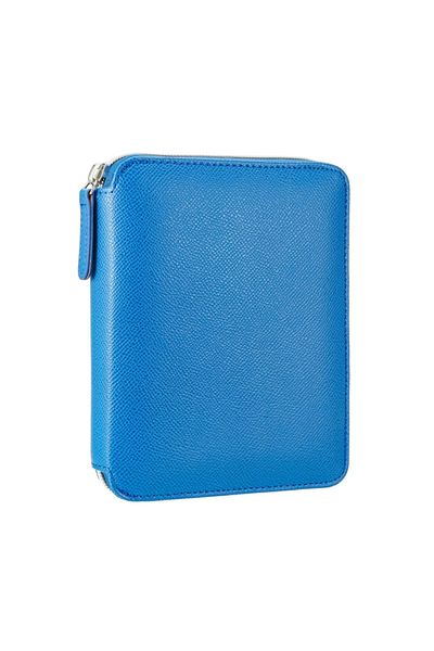 Victoria's Journals 0279 Model Blue Striped Zipper Folder Organizator - 14,8x21cm, 80yp