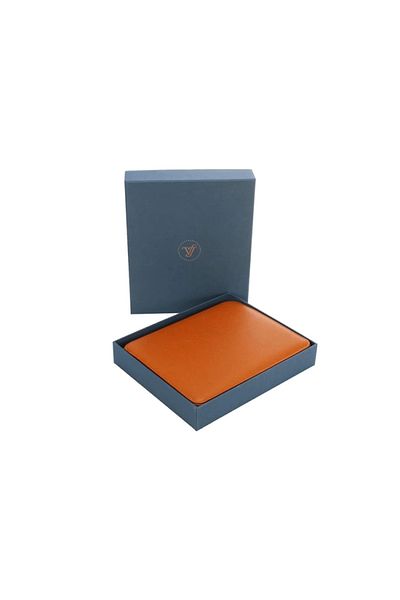 Victoria's Journals 0283 Boxed - Panama Zipper Folder Organizer, Brown, 14.8x21cm, 80yp Striped D