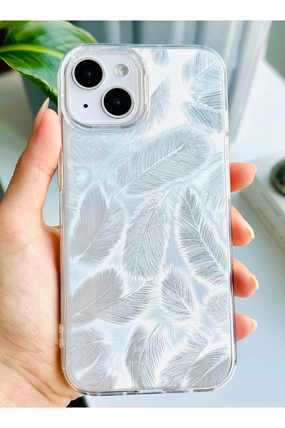 Go Aksesuar حافظة سيليكون بتصميم لامع متدرج اللون متوافقة مع هاتف Iphone 13 - 14 - 15