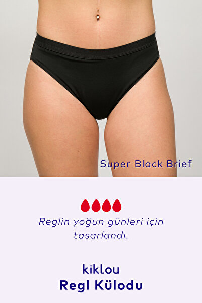 Kiklou Regl Külodu Super Black Brief + Taşıma Çantası Wet Bag Seti