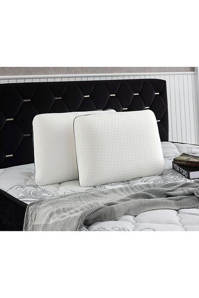 BEST EV TEKSTİLİ High Size Orthopedic Visco Pillow - Neck Hernia, 60x40x13 Cm