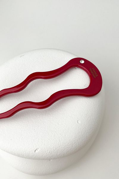 Modex Handmade Single Stone Bone Hair Clip for France - 11 Cm