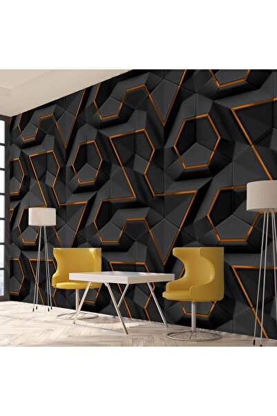 dreamwall Duvar Kağıdı-3D Geometrik Isı ve Ses Yalıtımlı Tekstil Duvar Kaplaması-Silinebilir-Kolay Uygulanır