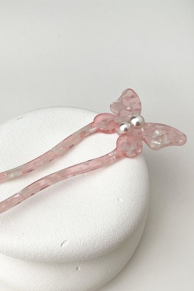 Modex 15cm Butterfly Figured Pearl Detailed Hair Bun