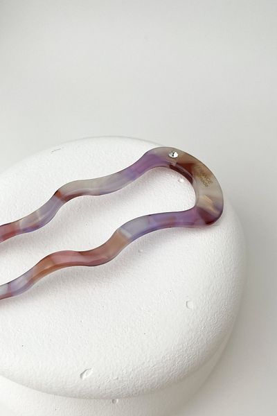 Modex Handmade Single Stone Bone Hair Clip for France - 11 Cm