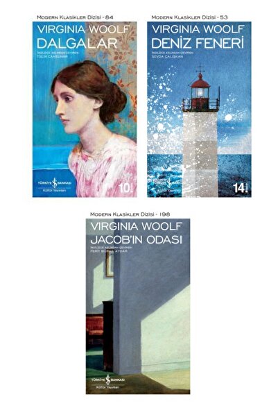 TÜRKİYE İŞ BANKASI KÜLTÜR YAYINLARI Virginia Woolf 3 Kitap Set