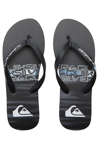 Quiksilver Unisex Molokai Stripe Slippers - AQYL101361-XKKB Black/Blue