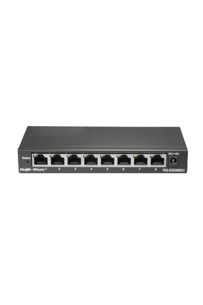 RUIJIE -Reyee Rg-Es208Gc 8 Port 10-100-1000 Mbps Managed Switch Steel Case