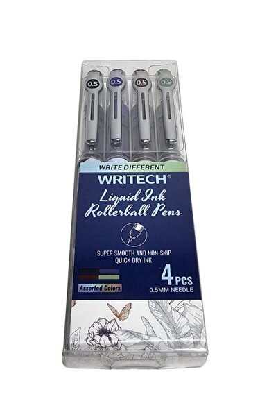 Writech Liguid 05 mm 4 Renk Roller Kalem Seti