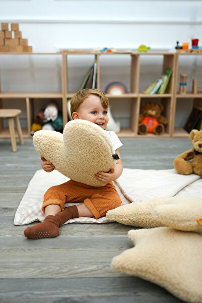 mordesign Teddy Fabric Decorative Plush Pillow - Super Soft Heart Pillow, Morteddy Series