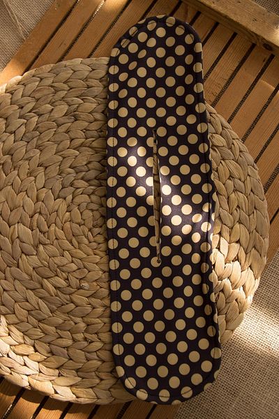 Modex Black Polka Dot String Hair Clip (40cm)