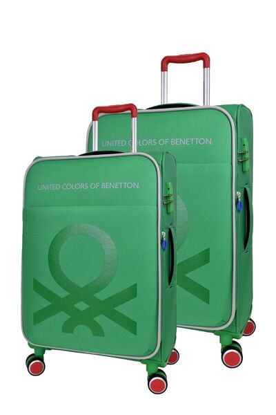 United Colors of Benetton Benetton Ultra Light Hafif Lüx Kumaş 2'li Valiz Set...