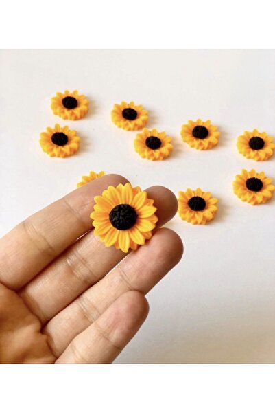 morlalem m 7'li Ayçiçeği, yedili Mini Çiçek Silikon Kalıp K-1340, Kokulu Taş ...