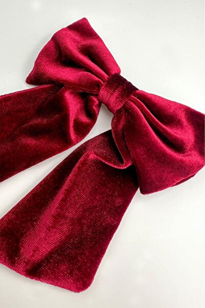 Modex Αυτόματη πόρπη από βελούδο μπορντό