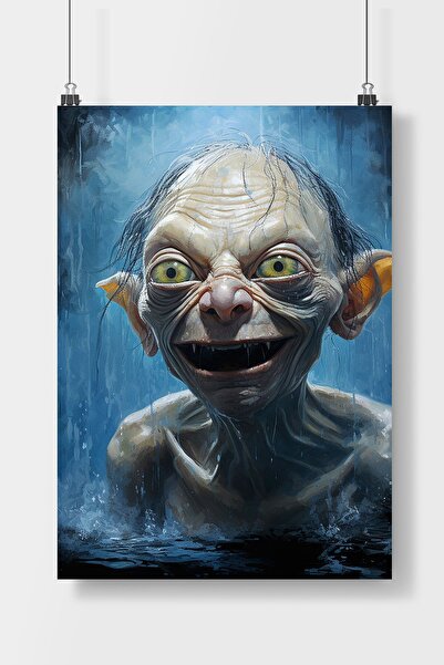 Luna Marissa Gollum Yüzüklerin Efendisi Film  Poster Çerçevesiz Duvar Posteri