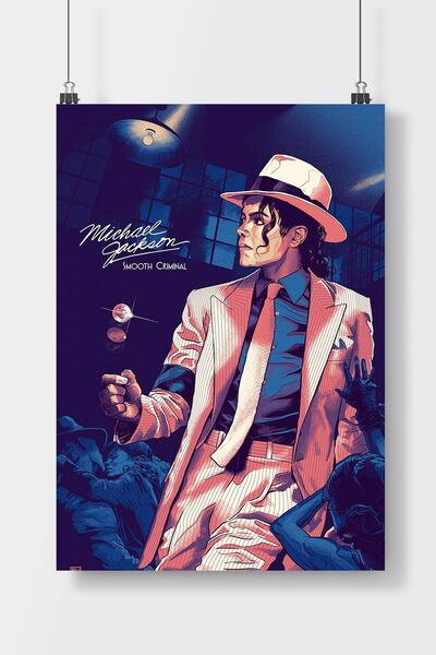 Genel Markalar Michael Jackson  Poster Çerçevesiz Duvar Posteri