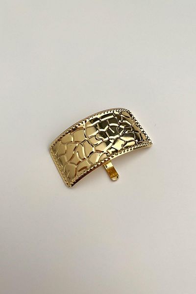 Modex Textured Rectangular Hairpin (Width: 2cm Length: 5cm)