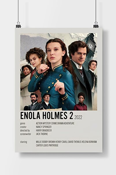 Luna Marissa Enola Holmes 2 Poster Çerçevesiz Duvar Posteri