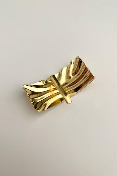 Modex Textured Rectangular Hairpin (Width: 2.5 cm Length: 5cm)