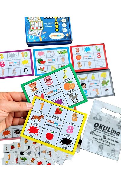 Okuling Bingo - English Bingo Set - English Word Game