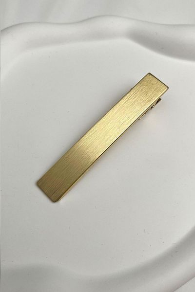 Modex Gold Color Rectangular Metal Side Buckle (Size:8 cm)
