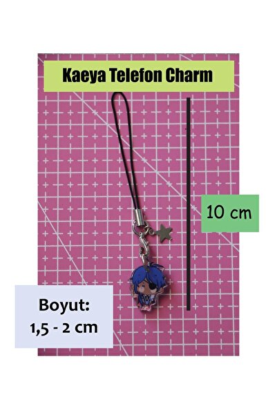 Akumastik سحر صغير من الأكريليك بنمط الرسوم المتحركة Genshin Kaeya - ملحق للهاتف