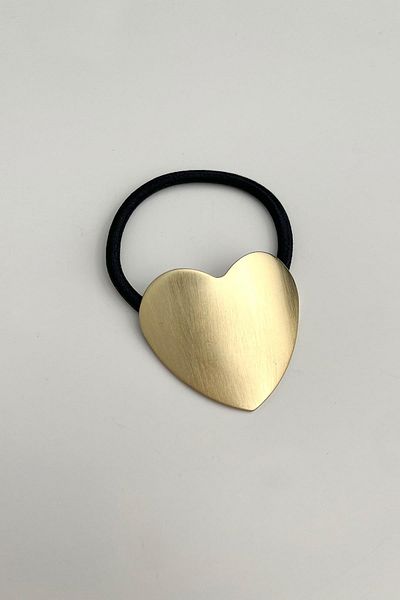 Modex Heart Plate Rubber Buckle (Size: 4.5cm)
