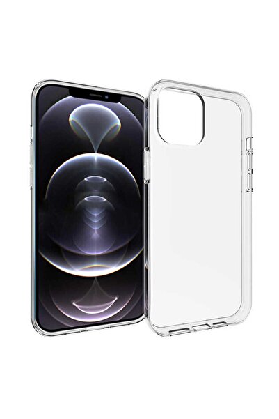 zore iPhone 14 Pro Max Uyumlu Zore Süper Silikon Kılıf-Renksiz