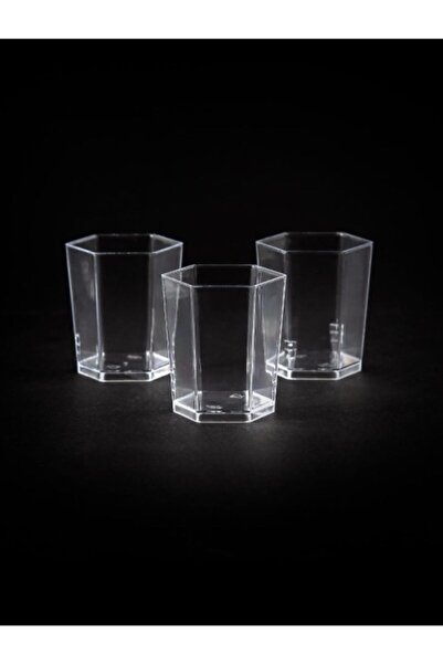 Kristal 50 Pieces Plastic Hexagon Container 50cc - 1 Pack