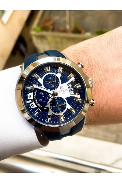 Reward Works all functions silicone lanyard Men's watch with bracelet gift