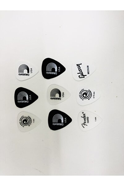 DEGO MÜZİK 9 Adet Gitar Penası / PENALARIN KALINLIKLARI AYNI VE THIN'dir. 0.45 INCE