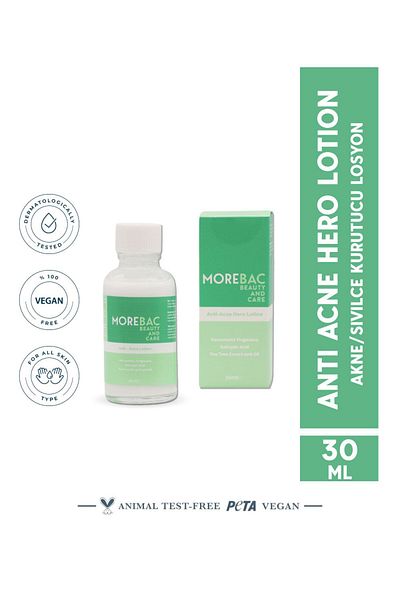 MOREBAC Anti Acne Hero Lotion - 30 ml Acne Dryer, Hero Lotion
