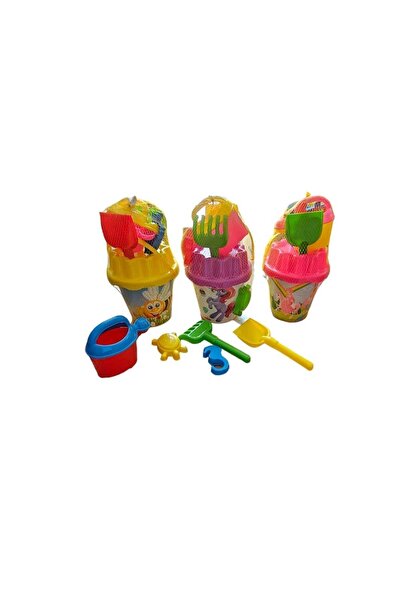 Ailenizin Oyuncakçısı Buyuk Boy Kum Kova Kürek Tırmık Ve Kalıp Seti Plaj