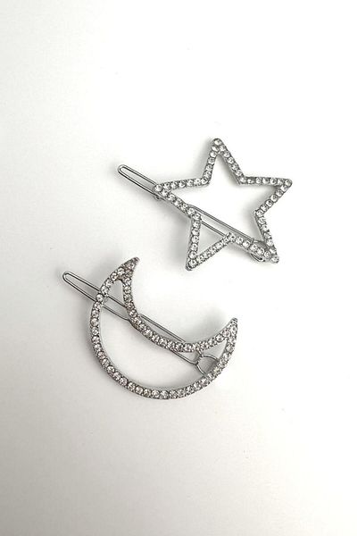 Modex Crystal Jewelled Moon Star Side Buckle