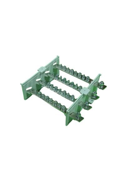 LOOBAR 4 Pole 1/8 Skp Input-Output, Copper Bar Distributor 250 Ampere