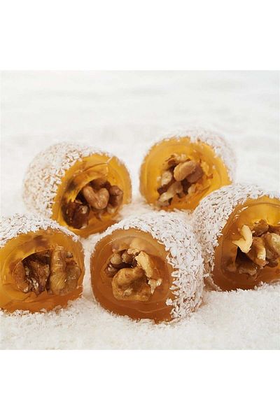 Lokum Atölyesi 500g Classic Walnut Wrap Turkish Delight