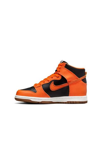 Nike Dunk Higgh برتقالي/أسود-أخضر/أبيض - مقاس ضيق