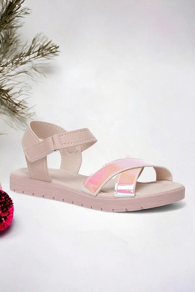 Ponchiq Sandale pentru fete Hologram roz